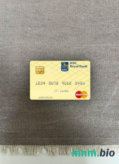 Tunisia RBC Royal bank wygląd zdjęcia mastercard skan PSD + zdjęcie
